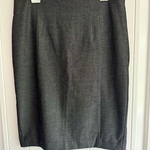 Express Gray Knee-Length Pencil Skirt for Work